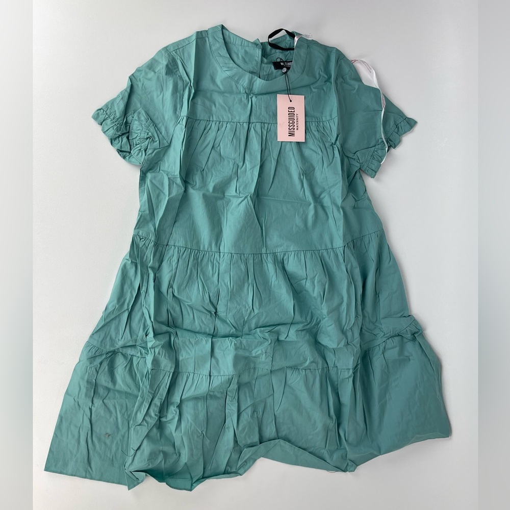 Maternity Poplin Smock Mini Dress